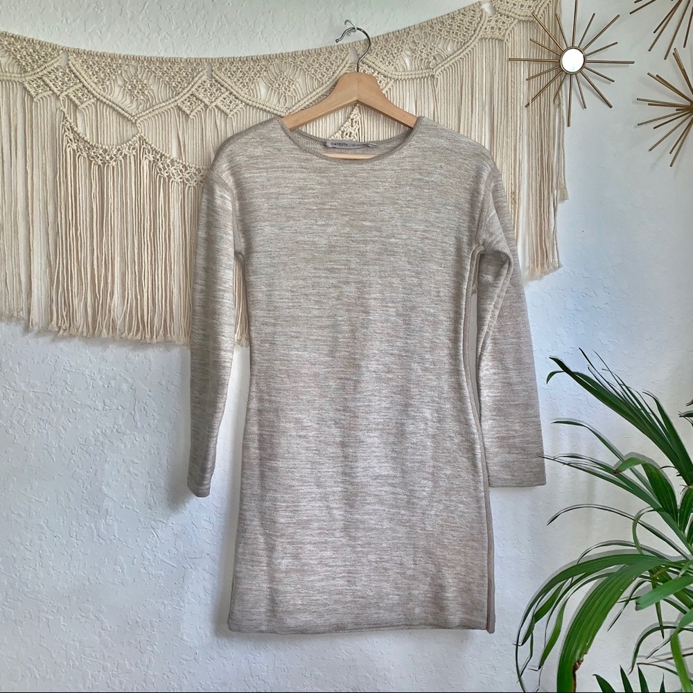 Athleta Retreat Oatmeal Sweater Dress XS
